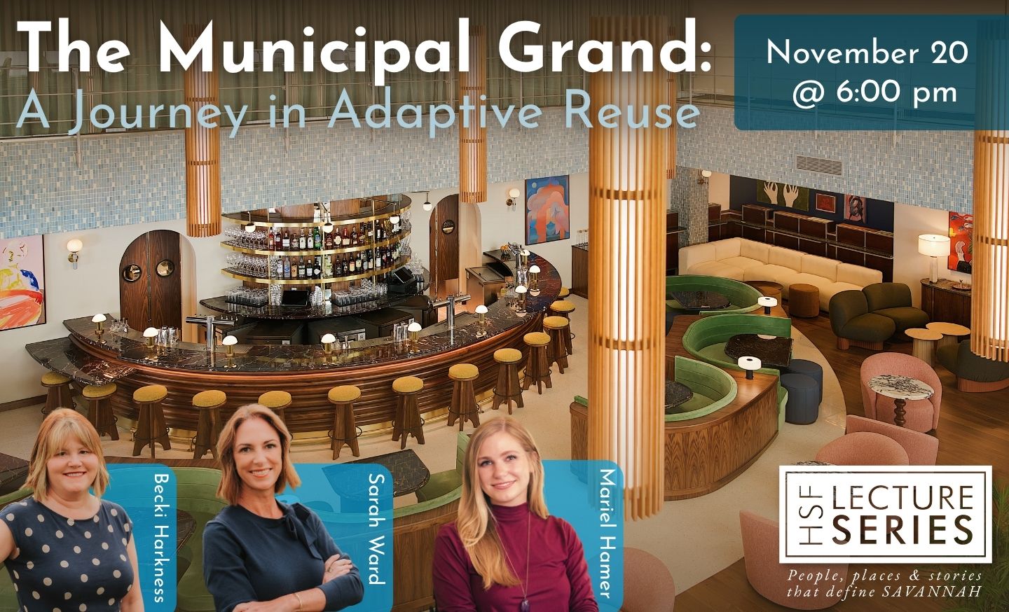 2025 November Lecture homepage Austin Hill, Carol Day, and Sue Adler